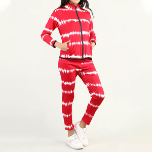 Conjunto Deportivo de 2 Piezas para Mujer, Sudadera con Capucha y Pantalones, Estilo Casual, Sublimado, 10% Poliéster, Manga Media, Felpa Técnica, Estampado, Superventas - Product Image 4