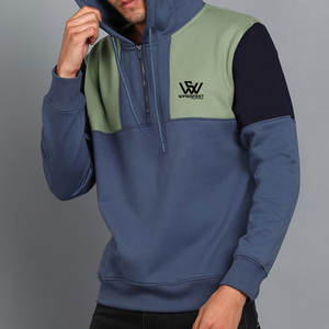 Precio al por mayor Último diseño básico Sudaderas con cremallera corta Servicio OEM Hecho en Sudaderas con capucha con cremallera corta de alta calidad - Product Image 3