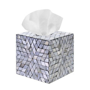 New Arrival Attractive Mother of Pearl Inlay Wood <b>Tissue</b> Box Vintage Decorative Napkin Dispenser Organizer in Wholesaler Price - Product Image 1