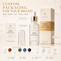 Sérum raffermissant au peptide NAD en marque privée, sérum pour le visage et le cou au collagène OEM, formule personnalisée