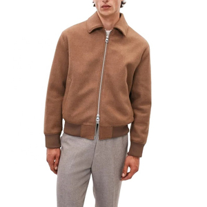 Blouson aviateur universitaire en polaire 100% laine avec broderie de roses pour l'hiver personnalisé par OEM vestes Letterman Varsity de haute qualité pour hommes - Product Image 2