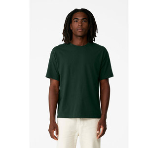 3010 unisexe 6 oz lourd forêt Tee surdimensionné Boxy Tee goutte épaule T-shirt blanc goutte épaule col rond T-shirt pour hommes - Product Image 1