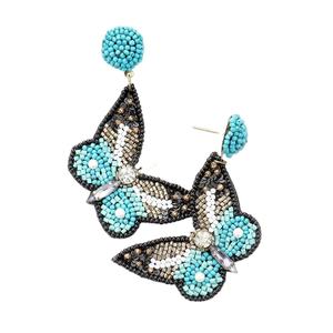 ต่างหูผีเสื้อสุดคลาสสิกพร้อมเพชรและไข่มุกสำหรับงานแต่งงานหรือของขวัญ - Product Image 1