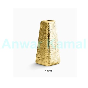 Gran oferta de jarrones de flores de Metal dorado martillado, maceta decorativa para el hogar, mesa de comedor, decoración de oficina y boda - Product Image 1