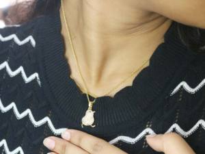 Collar de Plata con Colgante de Pájaro, Plata de Ley 925, Collar con Colgante Hecho a Mano, Collar con Cadena de Diamantes para Mujer - Product Image 6