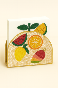 Porte-serviettes artisanal de qualité supérieure porte-serviettes perlé fait à la main vert Chili broderie cuisine et salle à manger décor Occasions spéciales - Product Image 4