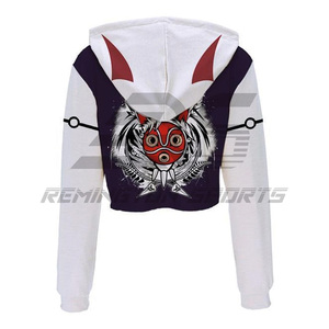 Top Quality Direct Factory Made Crop Top Hoodie Custom logo New Fashionable Women Crop Top Hoodies - Product Image 3