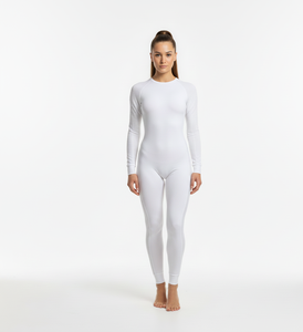 GraceTherm Elegant White <b>Women</b> <b>Thermal</b> Suit Full Sleeve Soft Warm Stylish Winter Comfort Wear - Product Image 5