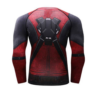 Camiseta de Compresión Personalizada para Hombre, Camiseta Deportiva para Gimnasio, Fitness, Rashguard, Ropa Deportiva, Top de Entrenamiento, Precio Accesible - Product Image 2