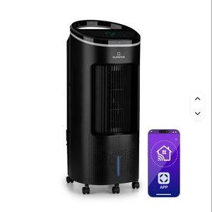 Raffrescatore d'aria a torre con serbatoio d'acqua 270 m³/h 7L Portatile 3 velocità Controllo touch Bassa rumorosità 50 dB Nero - Product Image 1