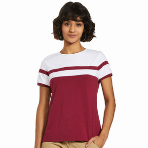 Collection d'été de vente en gros T-shirts pour femmes T-shirts pour femmes adultes en coton multicolore pour l'extérieur - Product Image 2