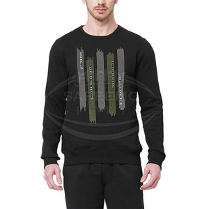 Sweat-shirt polaire uni pour homme - Écologique, séchage rapide, chaleur et confort pour une utilisation quotidienne en extérieur, mélange de coton - Product Image 1