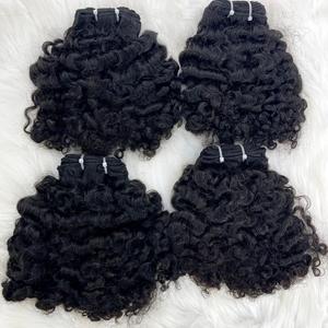 วิกผมแท้ Jerry Curl สำหรับผู้หญิงจากเวียดนามลูกไม้แบบเต็มสำหรับวิกผมสีดำใส DHL VIP ขายส่ง - Product Image 4