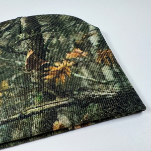 Venta al por mayor OEM Jacquard Beanie con logotipo personalizado diseño de tendencia superior para el invierno cálido desgaste Plaid patrón sublimación Beanie - Product Image 3
