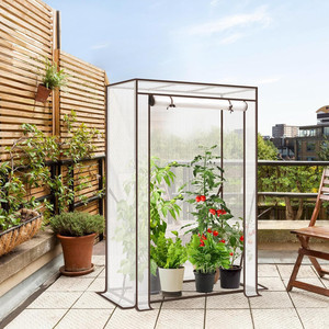 Túnel de Jardín Reforzado de PVC para Cultivo de Vegetales, Fácil de Montar, Túnel Interior para Tomates con Estructura de Madera y Hierro - Product Image 4