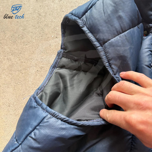 Vêtements d'extérieur d'hiver décontractés et légers pour hommes Gilet bouffant à col en V de haute qualité avec fermeture à glissière sans manches - Product Image 4