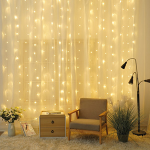 <b>LED</b> luminous curtain 3x1m. warm <b>red</b> <b>light</b> (GSC 204605009) - Product Image 2
