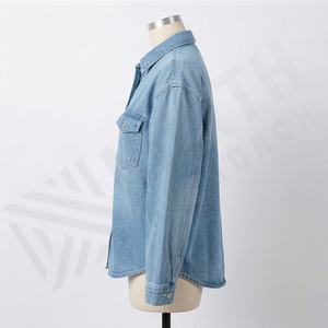 Chaqueta Vaquera Vintage de Moda Otoñal para Mujer, Chaqueta de Mezclilla con Botones de Manga Larga, Abrigo de Mezclilla Personalizado para Mujer, Ropa de Calle, Color Personalizado - Product Image 3