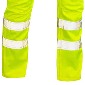 Pantalon de sécurité réfléchissant avec protection haute visibilité Porter un pantalon réfléchissant léger de travail en polyester de coton - Product Image 5