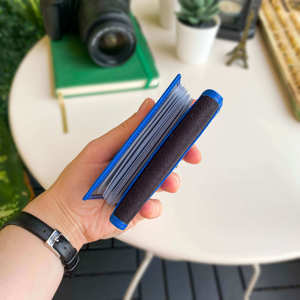 Portefeuille moderne en cuir véritable bleu pour hommes, carte personnalisée et produit haut de gamme élégant fabriqué en Turquie - Product Image 5