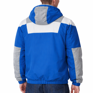 Chaqueta Cortavientos con Bloques de Color Personalizada al por Mayor |   Chaqueta Ligera Impermeable con Capucha de Nailon para Hombre y Mujer - Product Image 2