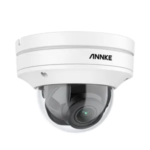 ANNKE กล้อง IP Vari-Focal POE 4K 4X,กล้อง CCTV กลางแจ้งตรวจจับความเคลื่อนไหว AI เลนส์2.8-12มม. สีเต็มรูปแบบ