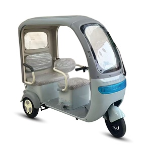 HLD skuter listrik <span class=keywords><strong>3</strong></span> roda 48v 650w, sepeda roda tiga listrik <span class=keywords><strong>2</strong></span> baris dengan kanopi penahan matahari tahan air untuk dewasa - Product Image 4