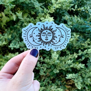 Impression personnalisée autocollants corps faux tatouages mystère lune tatouage autocollants décoration dentelle motif autocollants - Product Image 1