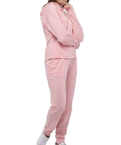 Survêtement à capuche rose pour adultes à la mode NOUVEAU ensemble de haute qualité Techniques imprimées et perlées Caractéristique respirante - Product Image 1