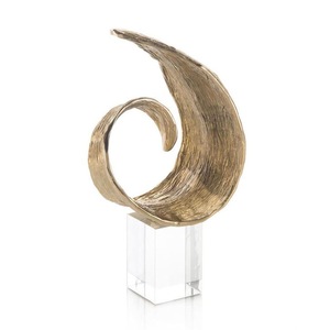 Sculpture décorative en métal de luxe Pièce d'art moderne pour la maison et le bureau Artisanat en métal de haute qualité pour le salon et la chambre à coucher - Product Image 6