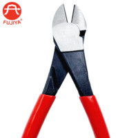 Alicates de Corte Diagonal FUJIYA de Grado Industrial, Herramientas Manuales Métricas OEM, Tijeras para Barras de Acero, Alicates con Mango de Agarre Suave y Mandíbula Biselada