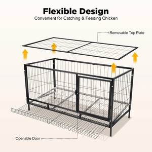Plans de poulaillers extérieurs pratiques pour 8 à 10 poulets - Product Image 2