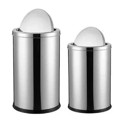 2025 Hot Selling Stainless Steel Dustbin Beautiful Waste Container That Makes Waste Disposal Elegant