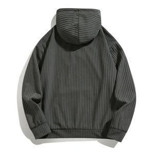 Sweat à capuche en velours pour hommes de grande taille design personnalisé 100% coton Streetwear écologique vente en gros personnalisé - Product Image 2