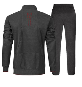 Ensemble de survêtements pour hommes, 2 pièces, ensembles de jogging, survêtements de sport, style à revers, style à col, à capuche - Product Image 6