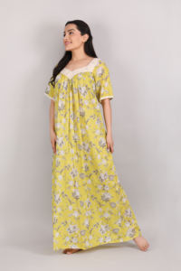 Confortable mode Style longue coton robe de nuit séchage rapide respirant lisse toutes saisons Sexy femmes vêtements de nuit de nuit - Product Image 2