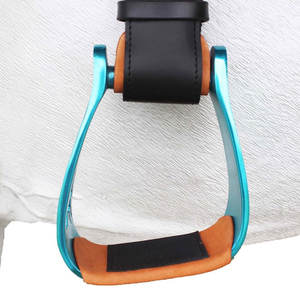 Western Horse Saddle Aluminio Roper Estribos Heavy Duty Inclinado Ángulo Par Equilibrado Montar Ligero Western Riding Gear - Product Image 5