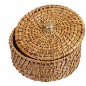 Extérieur fini émail fantaisie en bois d'acacia de qualité supérieure avec conteneur intérieur Chapati en métal poli brillant argenté - Product Image 6