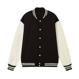 Veste de baseball réversible avec logo personnalisé brodée sur le devant style de rue universitaire pour hommes de grande taille vente en gros d'hiver - Product Image 1