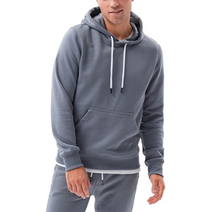 New Wholesale Custom logo Men's Cotton Blank <b>Plain</b> <b>Tracksuit</b> Hoodie and Sweatpants Set Sweat Suits for Men - Product Image 4