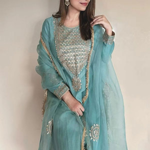Kurti de mujer pakistaní de alta calidad, venta al por mayor, diseño personalizado Kameez y Salwar para ropa informal - Product Image 1