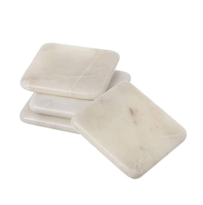 แผ่นรองแก้วหินอ่อนธรรมชาติแผ่นรองแก้วกาแฟแผ่นฉนวนกันความร้อนแผ่นรองแก้วหรูหรา - Product Image 4