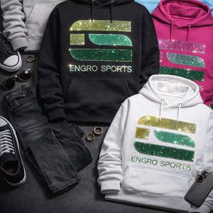 Sudadera con Pedrería de Algodón 100% de Alta Calidad al por Mayor, Fabricante de Sudaderas con Pedrería, Sudadera de Mezclilla con Pedrería, Sudadera de Algodón con Rasgaduras, Nueva - Product Image 2