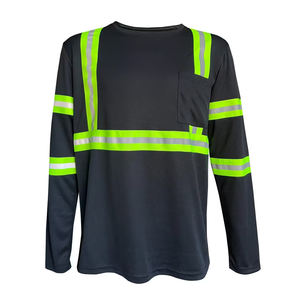 Vêtements de travail respirants et rapides avec bande réfléchissante pour les travailleurs masculins, t-shirts - Product Image 5