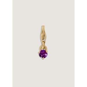 Ma-eum Religious Style Charm <b>Pendants</b> Rose Gold Cartoon Pattern Number Rhodium Platinum Featuring <b>Emerald</b> Ruby Birthstones - Product Image 1