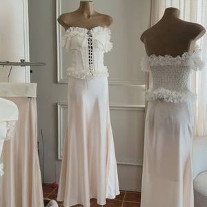 Robe longue bustier romantique ODM pour femme, style soirée de mariage - Product Image 2