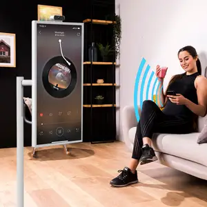 Amaboo Nieuwe Aankomst Mobiele Tv Draagbare Wifi Scherm Projectie Tv Usb Touchscreen Vloer Standby Me Tv