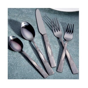 Ensemble de couverts en métal poli argenté ensemble de couverts de ménage d'hôtel couverts de mariage en acier inoxydable de haute qualité Noël Cutle - Product Image 4