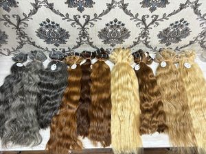 Venta al por mayor de extensiones de cabello humano Rubio indio del sur de la India máquina de doble trama estilo ondulado precios competitivos - Product Image 3