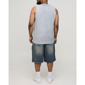 Nueva Llegada, Ropa Casual, 100% Algodón, Personalizable, Transpirable, Tejido de Punto, Servicio OEM, Camiseta sin Mangas con Capucha para Hombre - Product Image 5